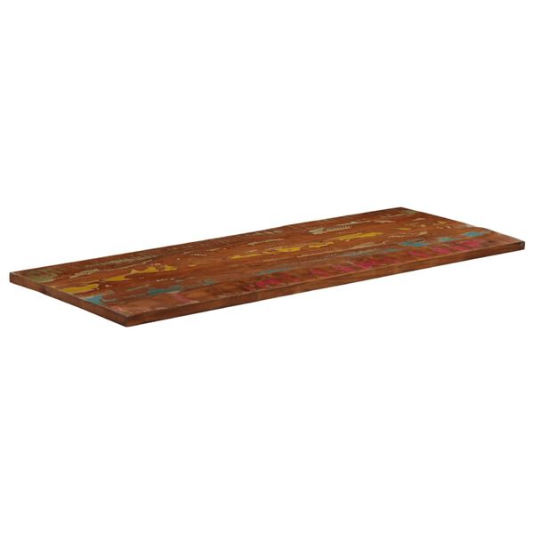 vidaXL Dessus de table 160x50x2,5cm rectangulaire bois massif r&eacute;cup&eacute;r&eacute;