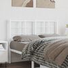 vidaXL T&ecirc;te de lit de remplacement m&eacute;tal blanc 120 cm