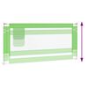 vidaXL Barri&egrave;re de s&eacute;curit&eacute; de lit d'enfant Vert 190x25 cm Tissu