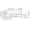 vidaXL Salon de jardin 5 pcs avec coussins bois de pin massif