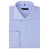 vidaXL Chemise pour hommes Blanc et bleu clair Ray&eacute;e Taille S