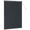 vidaXL Store de Fen&ecirc;tre avec des rideaux Noir Aluminium