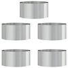 vidaXL Anneau de jardini&egrave;re 5 pcs Argent&eacute; 40 x 40 x 20 cm