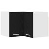vidaXL Armoire suspendue Ch&ecirc;ne noir et Blanc 57 x 57 x 40 cm