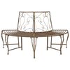 vidaXL Banc d'Arbre 4-Nombre de places 160 x 80 x 89 cm Acier