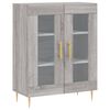 vidaXL Buffet haut Sonoma gris 69,5x34x180 cm Bois d'ing&eacute;nierie
