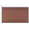 vidaXL Clôture de jardin WPC 175x105 cm Marron