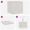vidaXL Bo&icirc;tes de rangement pliables 10 pcs cr&egrave;me tissu intiss&eacute;