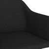 vidaXL Chaise &agrave; bascule Noir Tissu
