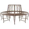 vidaXL Banc d'Arbre 8-Nombre de places &Oslash; 160 x 89 cm Acier