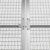 vidaXL Cage pour lapin Gris 403,5x80,5x71 cm Acier galvanis&eacute;
