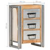 vidaXL Armoire &agrave; tiroirs 40 x 30 x 60 cm Bois de r&eacute;cup&eacute;ration massif