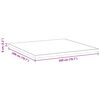 vidaXL Surmatelas Blanc 70 x 200 x 8 cm Tissu Jacquard