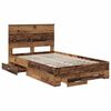 vidaXL Cadre de lit Bois ancien 135 x 190 cm Bois d'ing&eacute;nierie