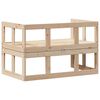 vidaXL Canap&eacute; de jardin extensible bois massif de pin