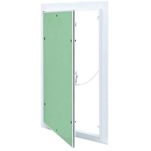 vidaXL Panneau d'Acc&egrave;s Vert et Argent 30 x 45 cm Aluminium et Pl&acirc;tre