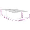 vidaXL Cadre de lit sans matelas gris clair 120x200 cm tissu