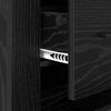 vidaXL Buffet avec tiroir Ch&ecirc;ne noir 40 x 33 x 70 cm Bois d'ing&eacute;nierie