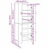 vidaXL Haut Armoire Montage mural ch&ecirc;ne artisanal 69,5 x 34 x 180 cm