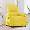 vidaXL Fauteuil de massage Jaune clair Tissu