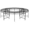 vidaXL Banc circulaire tour d'arbre Ø160 cm Noir Acier