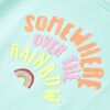 T-shirt pour enfants aqua clair 104