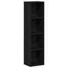 vidaXL | Biblioth&egrave;que | Ch&ecirc;ne Noir 36 x 30 x 143 cm Bois d'ing&eacute;nierie