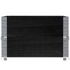 vidaXL Jardini&egrave;re noir 80x60 cm bois massif de pin