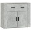 vidaXL Buffets 3 pcs gris b&eacute;ton bois d'ing&eacute;nierie