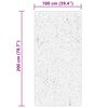 vidaXL Tapis HUARTE &agrave; poils courts doux et lavable cr&egrave;me 100x200 cm