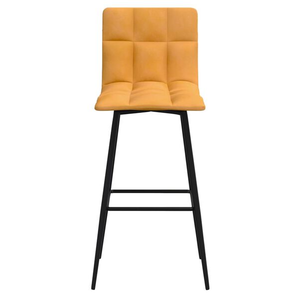 vidaXL Tabourets de bar lot de 2 marron velours