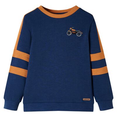 Sweatshirt pour enfants bleu indigo 92