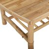 vidaXL Salon de jardin 5 pcs avec coussins blanc cr&egrave;me bambou