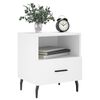 vidaXL Tables de chevet 2 pcs blanc 40x35x47,5 cm bois d&rsquo;ing&eacute;nierie