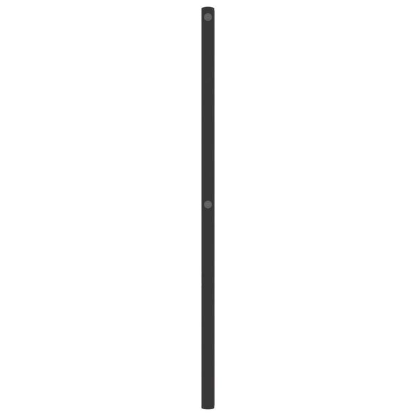 vidaXL Tête de lit métal noir 75 cm
