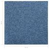 vidaXL Dalles de tapis de sol 20 pcs 5 m² 50x50 cm Bleu