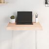 vidaXL Dessus de table bois massif non trait&eacute; bordure assortie