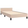 vidaXL Cadre de lit sans matelas cappuccino 90x190 cm similicuir
