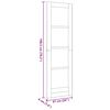 vidaXL Porte int&eacute;rieure ORKDAL Blanc 61 x 198,5 cm Contreplaqu&eacute;