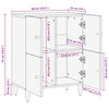 vidaXL Armoire lat&eacute;rale 60x33x75 cm bois massif de manguier
