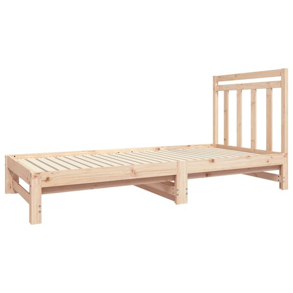 vidaXL Lit coulissant sans matelas 2x(90x190) cm