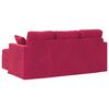 vidaXL Canap&eacute; Bordeaux 198 x 134 x 80 cm Velours