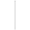 vidaXL T&ecirc;te de lit de remplacement m&eacute;tal blanc 100 cm