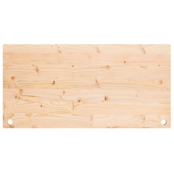 vidaXL Dessus de bureau 100x60x2,5 cm bois massif de pin