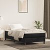 vidaXL Matelas de lit &agrave; ressorts ensach&eacute;s fermet&eacute; moyenne noir 120x190x20 cm velours