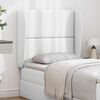 vidaXL Oreille de t&ecirc;te de lit Blanc PVC