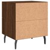 vidaXL Tables de chevet 2 pcs ch&ecirc;ne marron 40x35x47,5 cm