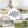 vidaXL Ecrou en T &agrave; dents 7200 pcs Argent&eacute; M6 mm Acier