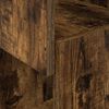 vidaXL Meuble d'angle Ch&ecirc;ne fum&eacute; 25,5x25x102cm Bois d'ing&eacute;nierie