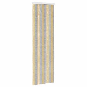 vidaXL Rideau anti-insectes en chenille Gris et Beige 56 x 185 cm
